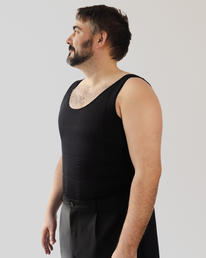 Tank de compression homme Steppzy - avant/après