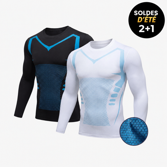 Chemise de Compression Manches Longues Steppzy™ | Performance-L