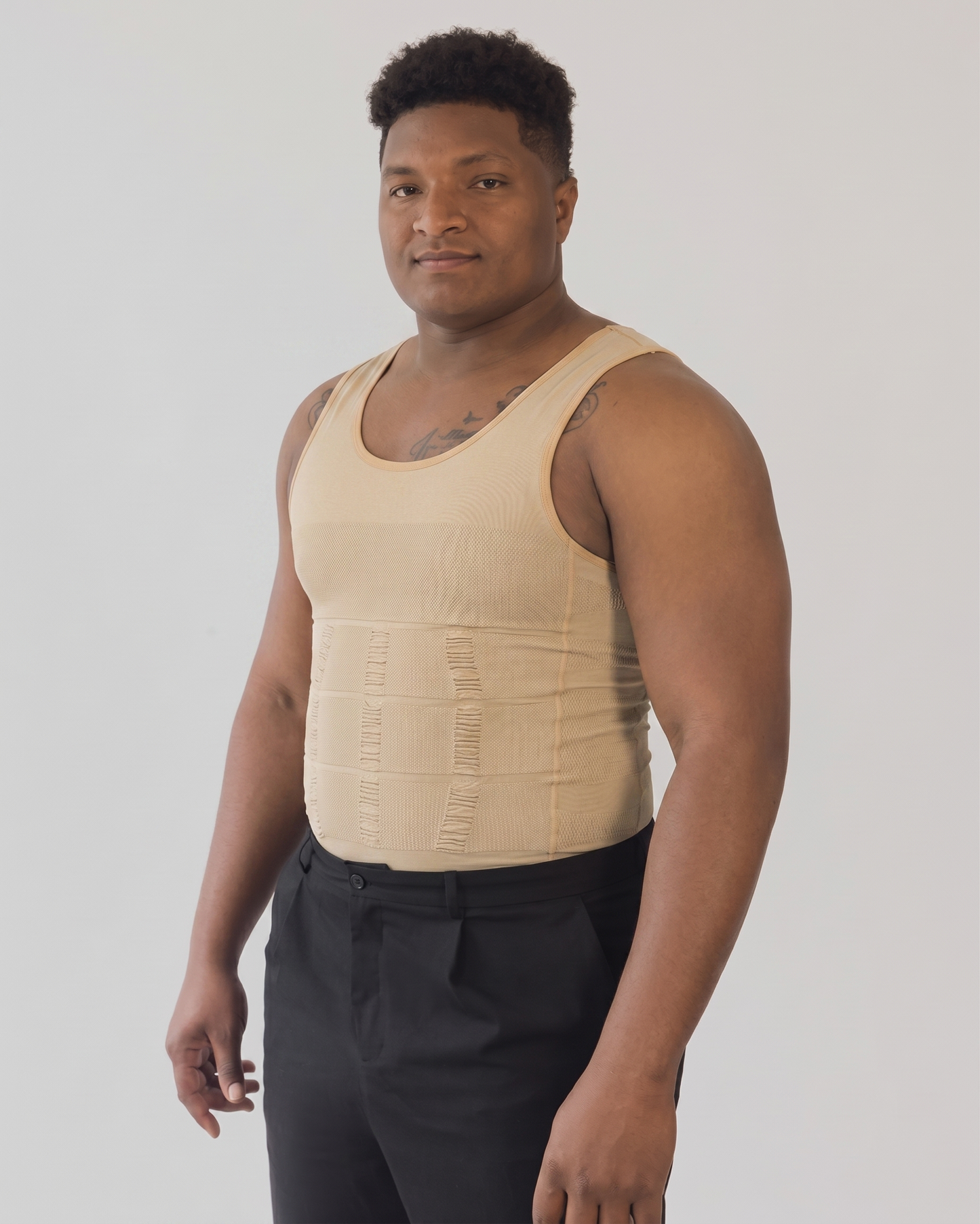 Tank compression couleur beige